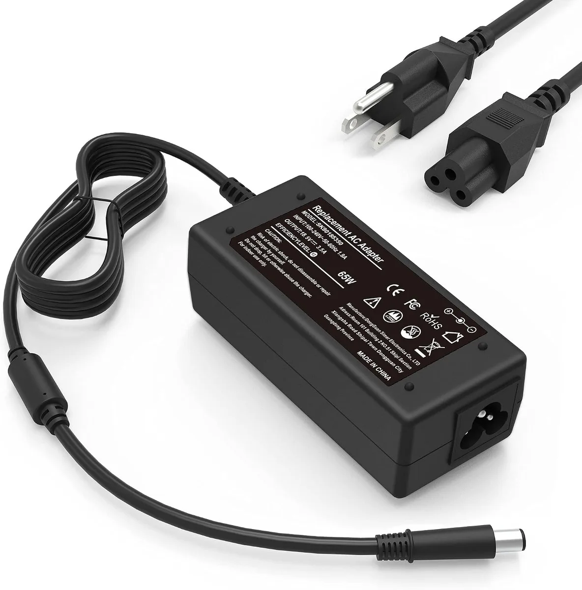 myVolts myVolts 65W AC Adapter Laptop Charger 18.5V 3.5A 7.4mm×5.0mm — product photo