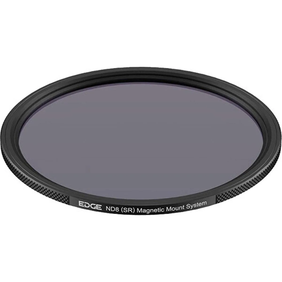Circular neutral density camera filter with magnetic mount system, clear optical glass finish