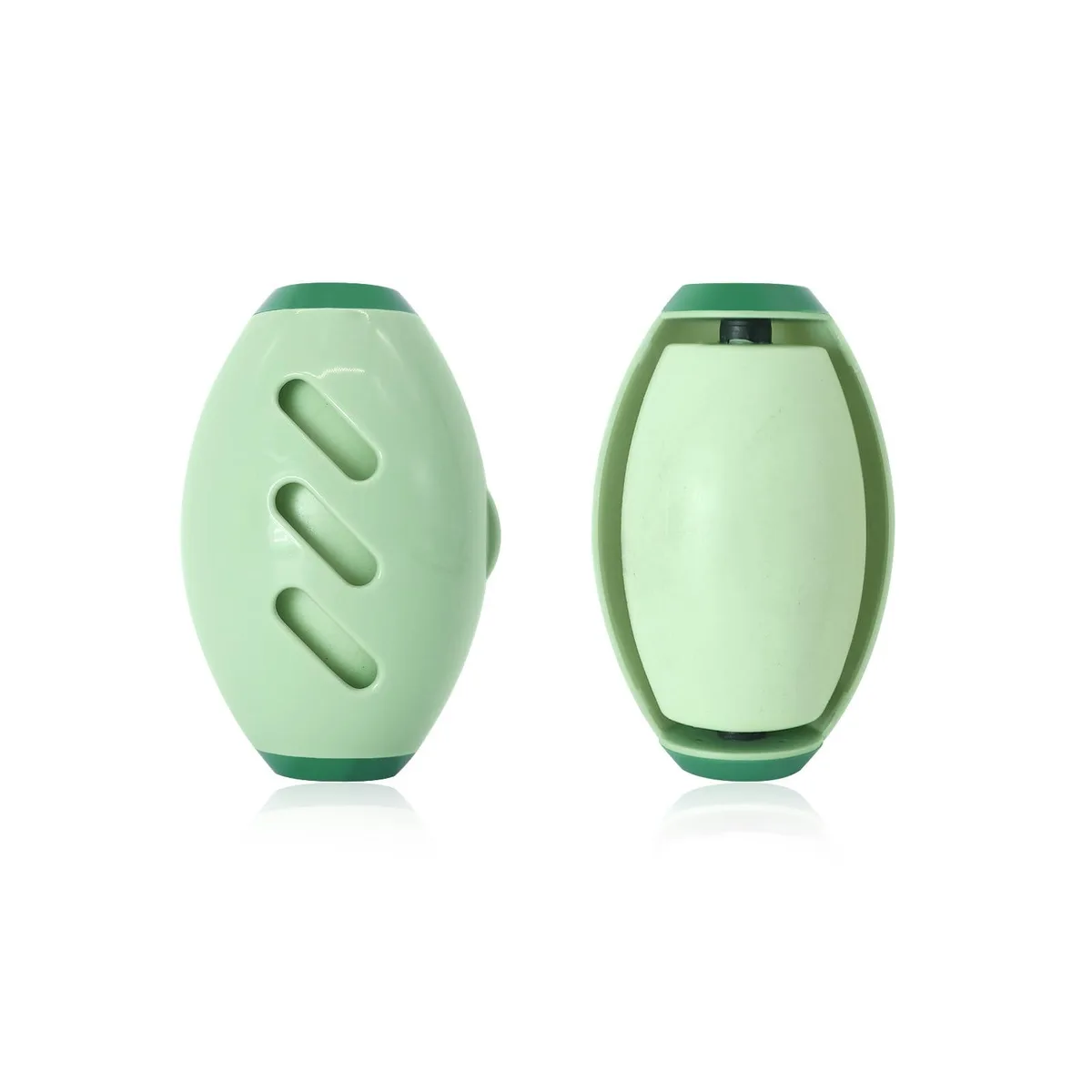 Compact reusable gel lint roller, light blue finish, cylindrical with protective cap