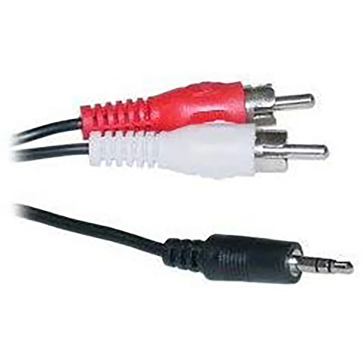 iMBAPrice iMBAPrice 3.5 mm Stereo Male to Two RCA Male Cable 0.5 ft 22 AWG — product photo