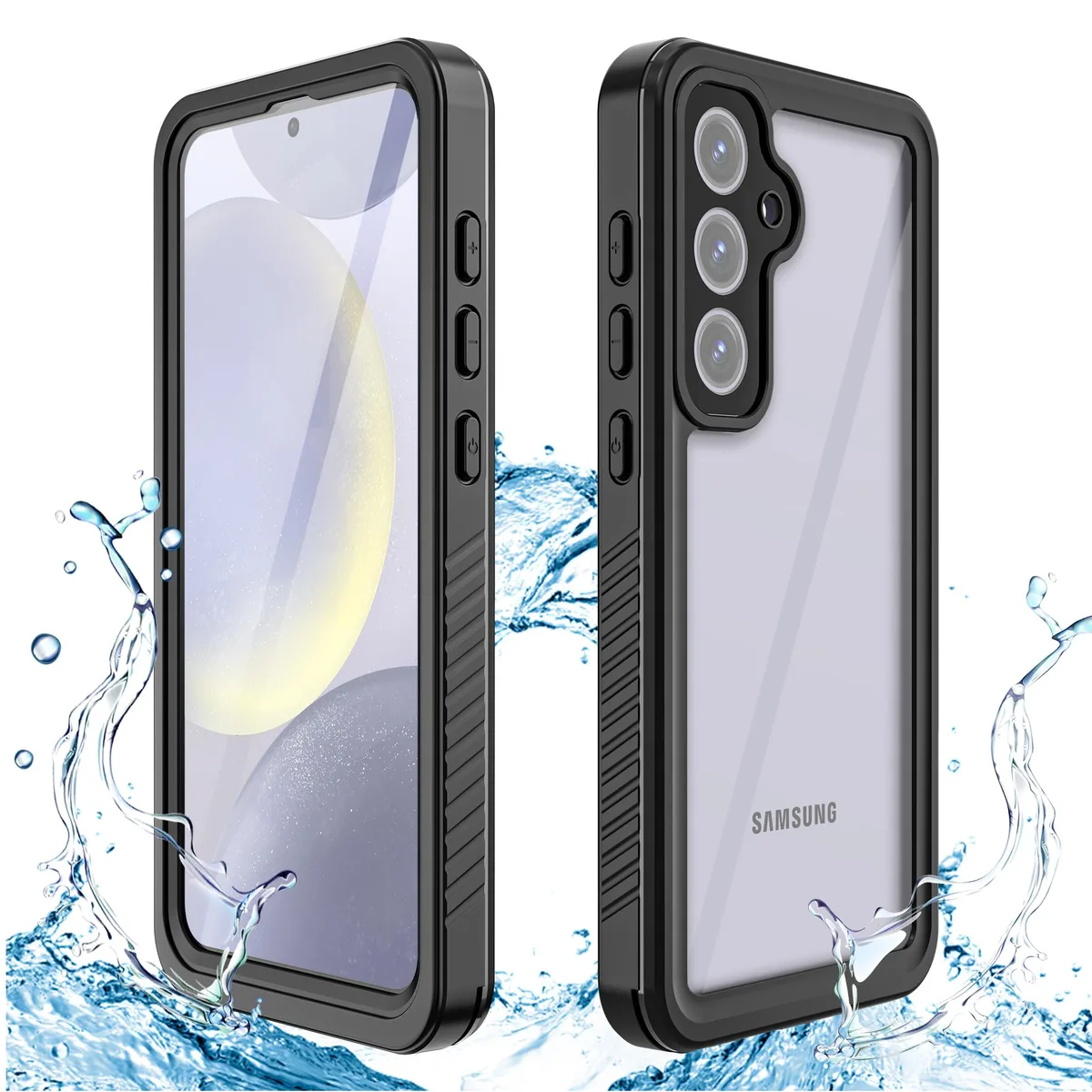 BONAEVER BONAEVER Samsung Galaxy S24 FE 6.7 inch Waterproof Case Black — product photo