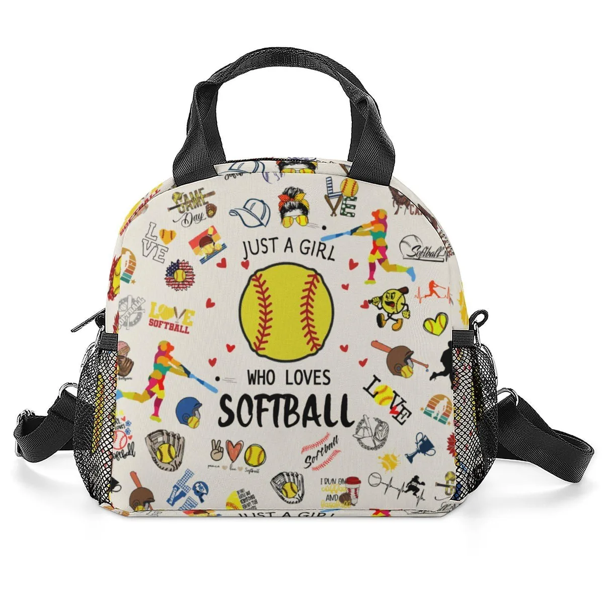 No Sew No Sew Insulated Lunch Bag Softball 7.5 L — product photo
