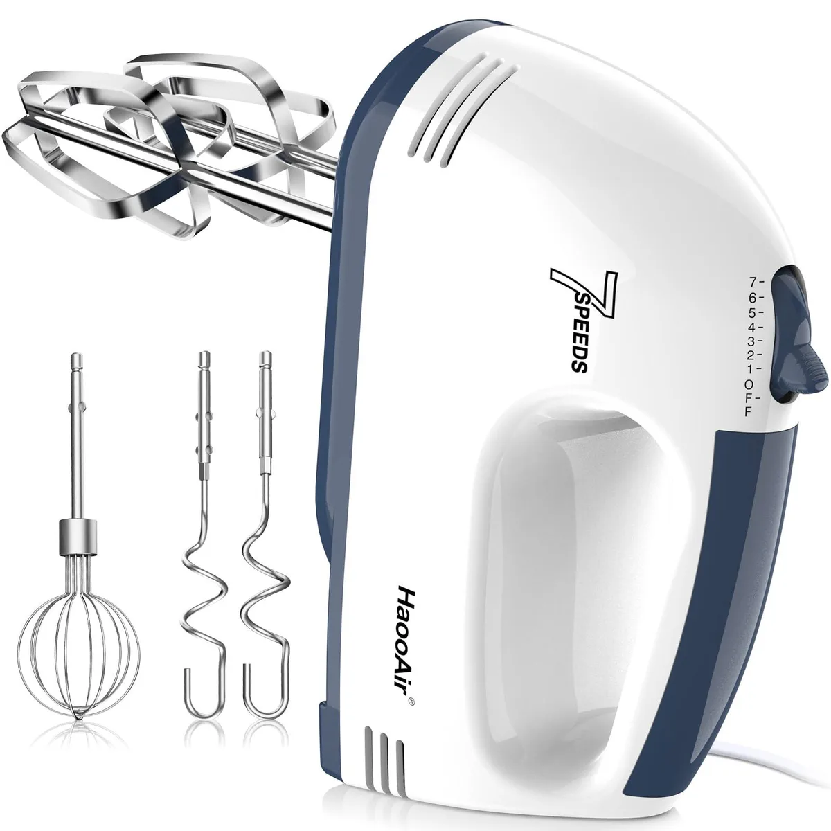  HaooAir-S-KD Electric Handheld Mixer 7-Speed White — product photo