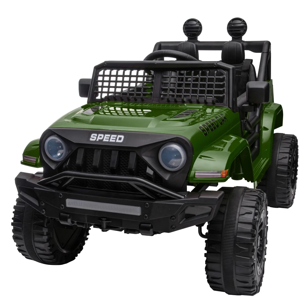 TCARAIWEN TCARAIWEN 12V Kids Ride-on Jeep 2×55W Motors Green — product photo