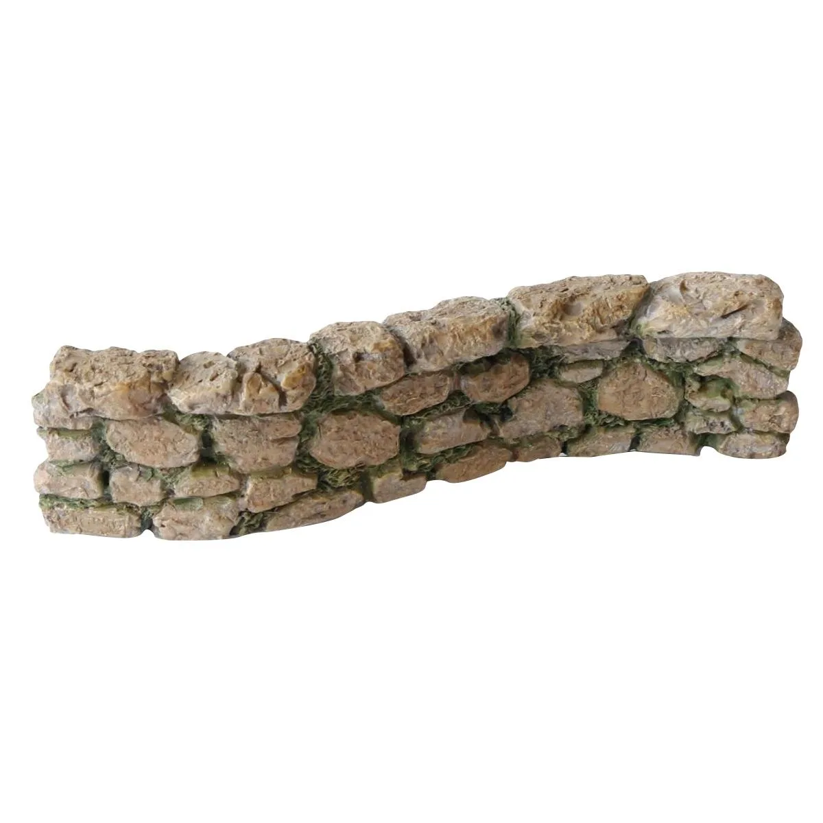 TreasureGurus, LLC TreasureGurus, LLC Miniature Cobblestone Rock Wall Fairy Garden Ornament Dollhouse Decor Accessory — product photo