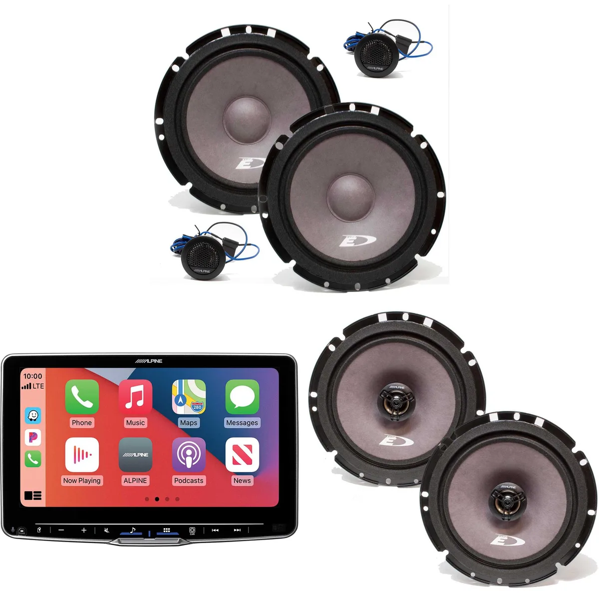 Alpine Alpine ILX-F509 Halo9 9" Receiver with SXE-1751S & SXE-1726S Speakers — product photo