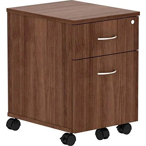 Lorell Lorell LLR16230 Mobile Pedestal B/F 15x19x22 Walnut office furniture — product photo