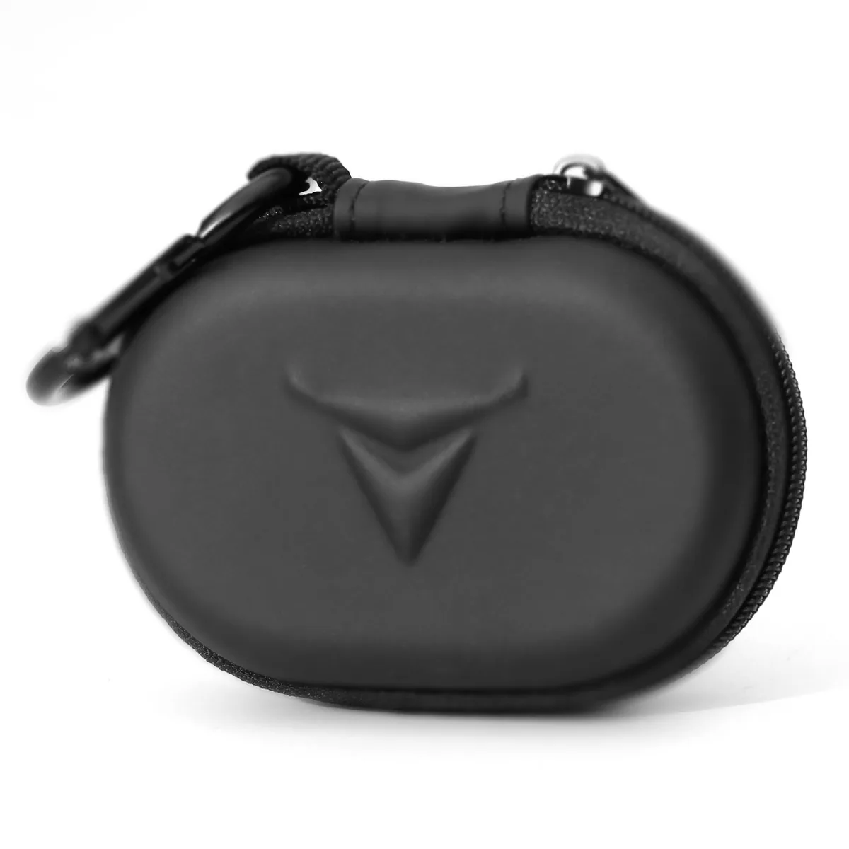 Black zipper case with rugged EVA shell and soft interior lining