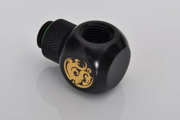 Bitspower Bitspower BP-MBTR-C Matt Black T-Rotary IG1/4"X2 Extender — product photo
