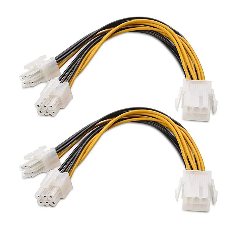 COCONUTS BY MATISSE COCONUTS BY MATISSE 2Pack 6 Pin PCIe Power Splitter 6 Inches — product photo