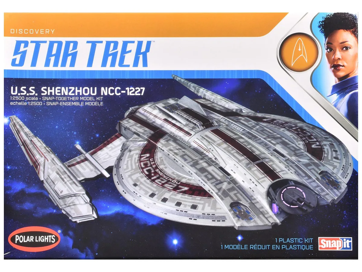 Polar Lights Polar Lights POL967M Star Trek Discovery U.S.S. Shenzhou NCC-1227 1/2500 Scale Snap Model Kit — product photo