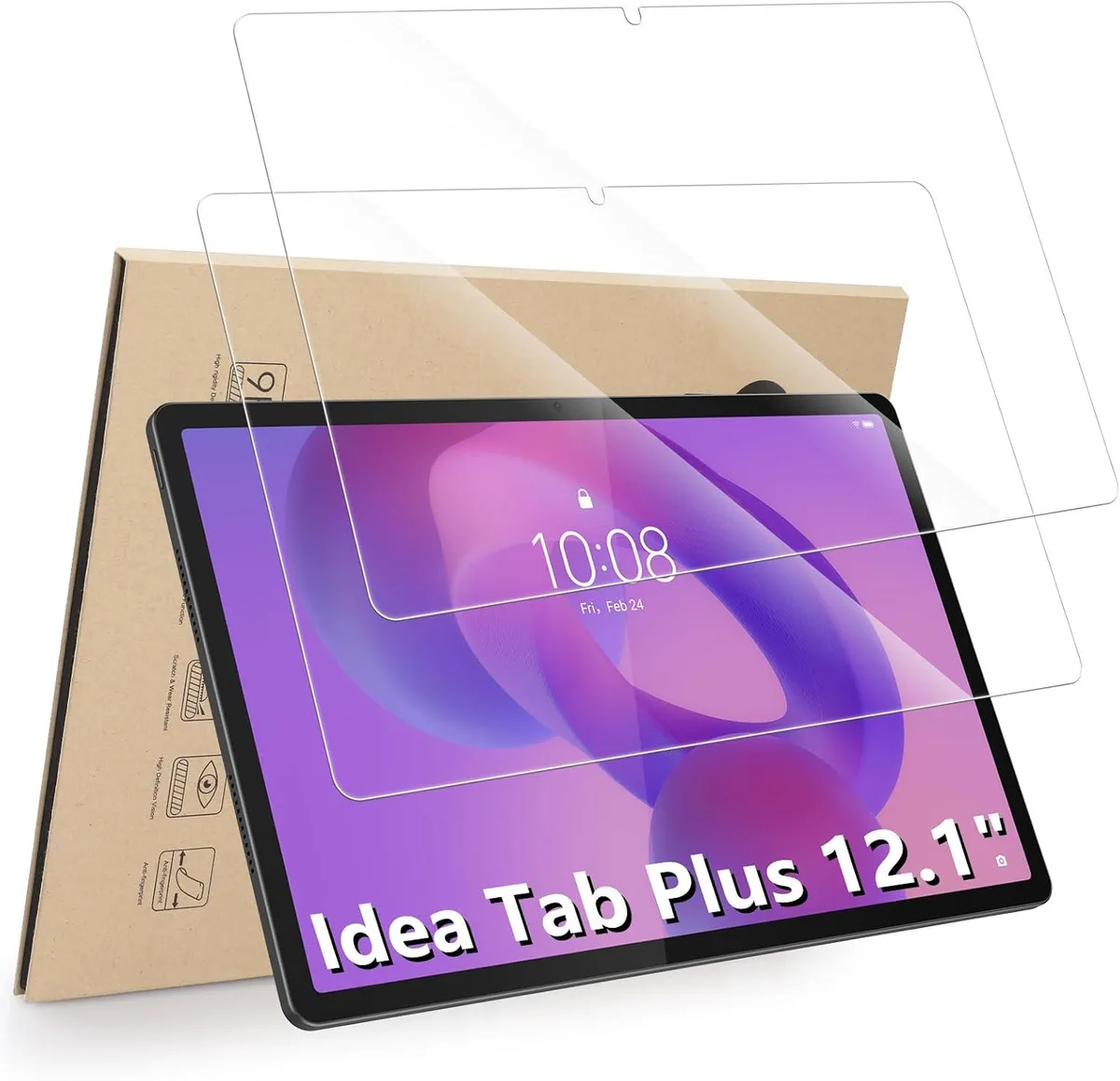 Leelbox Leelbox 2-Pack Screen Protectors for Lenovo Idea Tab Plus 12.1 (2025) — product photo