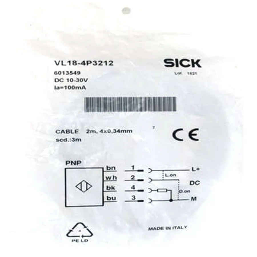 Sick Sick VL18-4P3212 Photoelectric retro-reflective sensor PNP — product photo