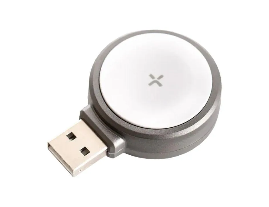 Tylt Tylt Tag Apple Watch USB charger Silver 1.8 ft — product photo