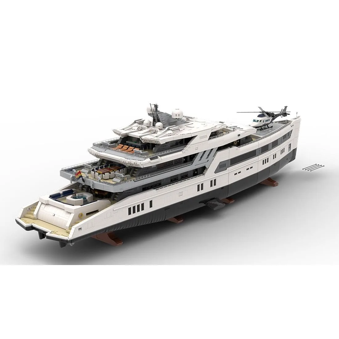 ZITIANYOUBUILD ZITIANYOUBUILD MOC-230069 1/38 Scale Yacht Building Blocks 47836PCS Educational — product photo