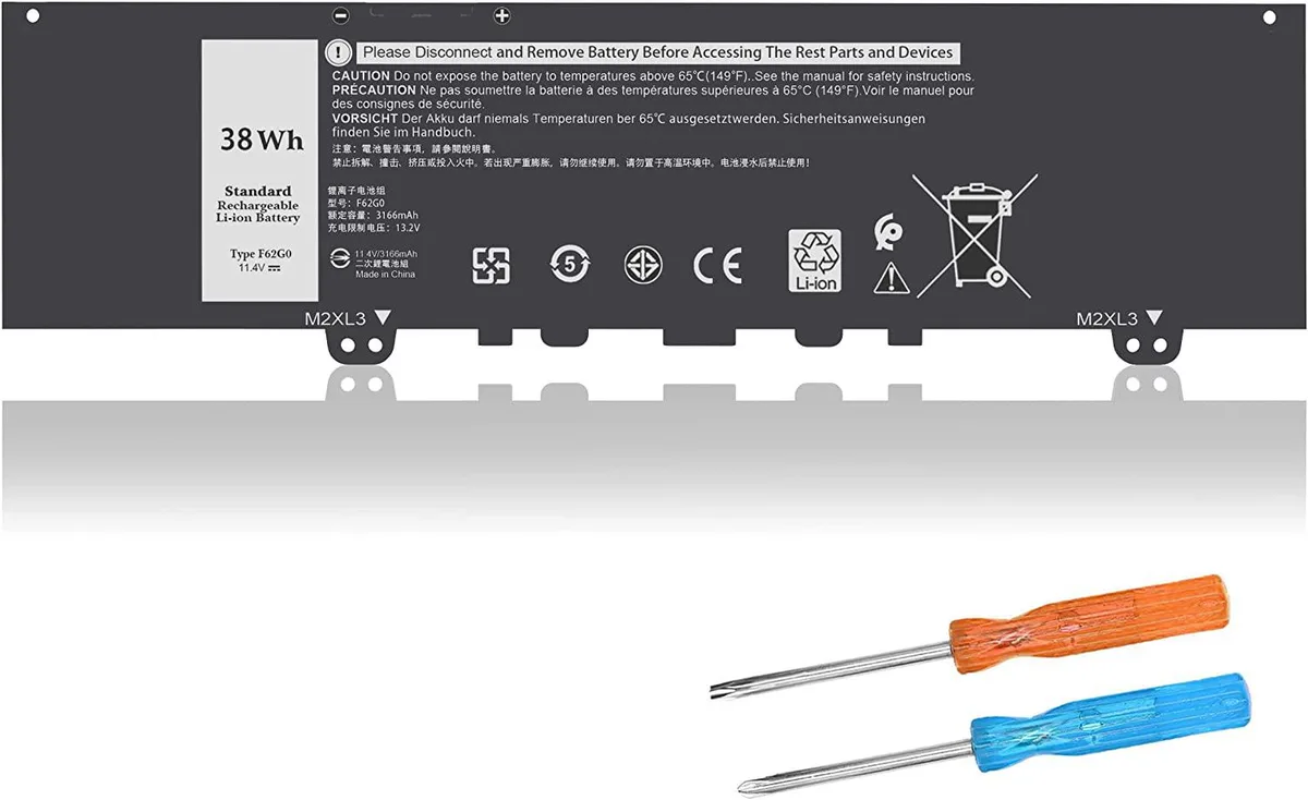 FOCUSTEC FOCUSTEC F62G0 38Wh 11.4V laptop battery — product photo