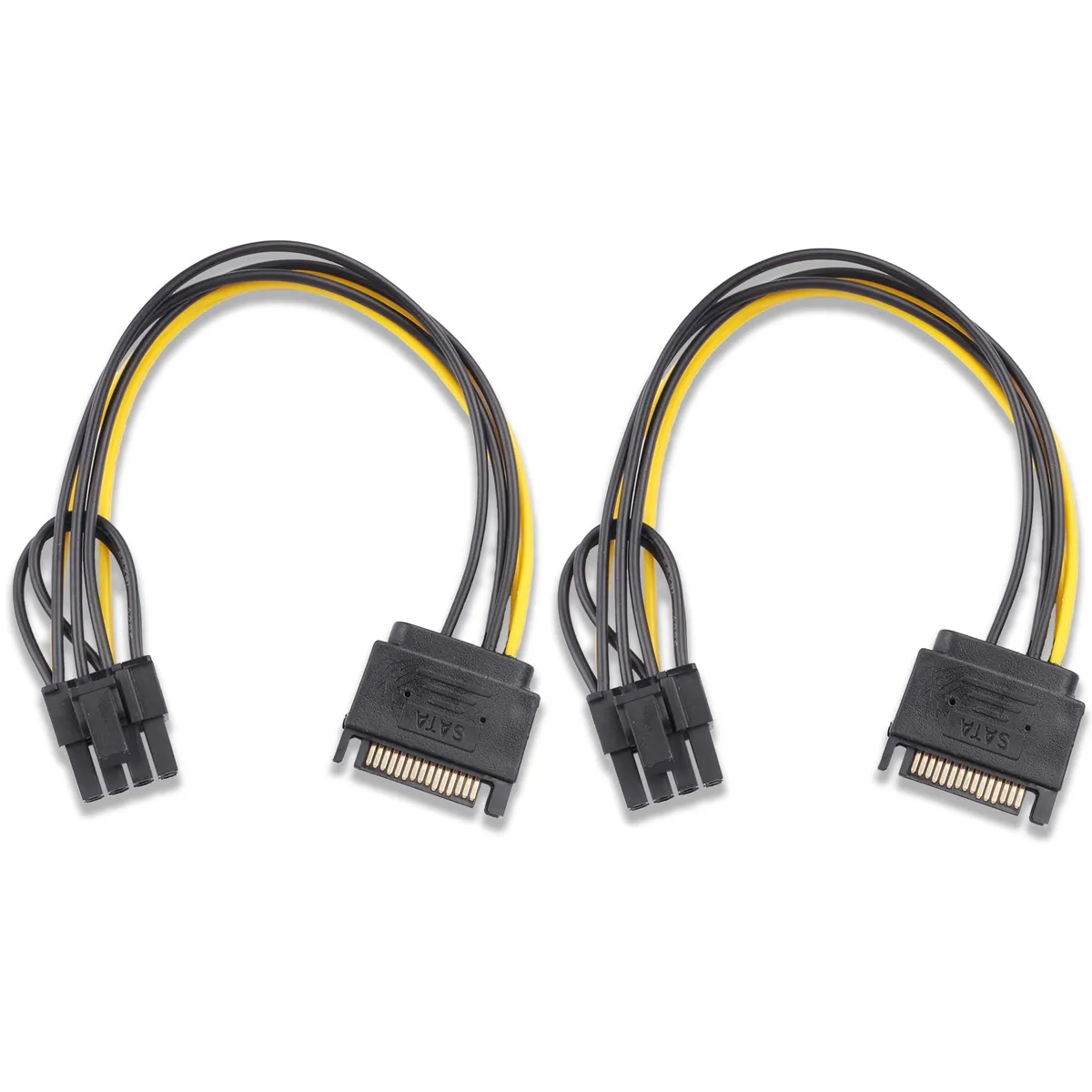  Apple SATA Male to 8 Pin (6+2 Pin) PCI-Express Female Video Card Power Adapter Cable — product photo