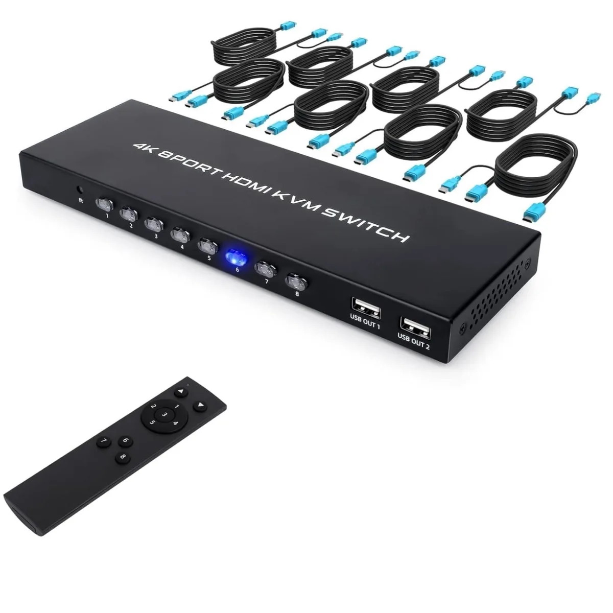 Vszerda Vszerda KS801-US 8-port HDMI KVM switch 4K@30Hz — product photo