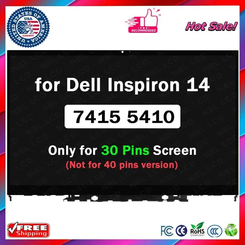 NUOLAISUN NUOLAISUN 14 LED LCD Touch Screen Assembly for Dell Inspiron 14 5000 5410 7415 2-in-1 laptop screen — product photo