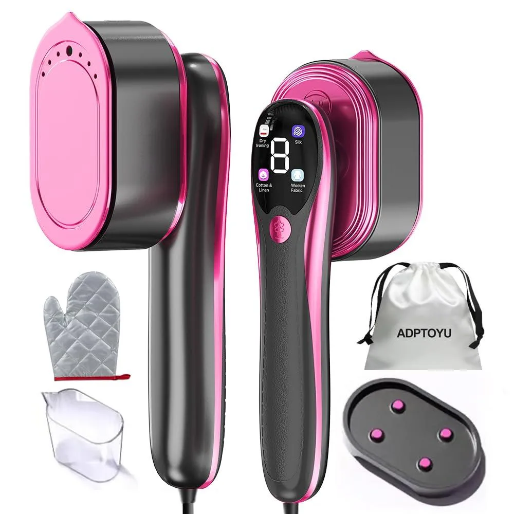 ADPTOYU 2-in-1 Steam Iron 1200W 100ml Purple — product photo