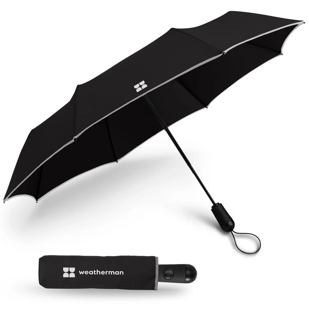  Weatherman 10000-001-419-44 Compact Umbrella Clear — product photo