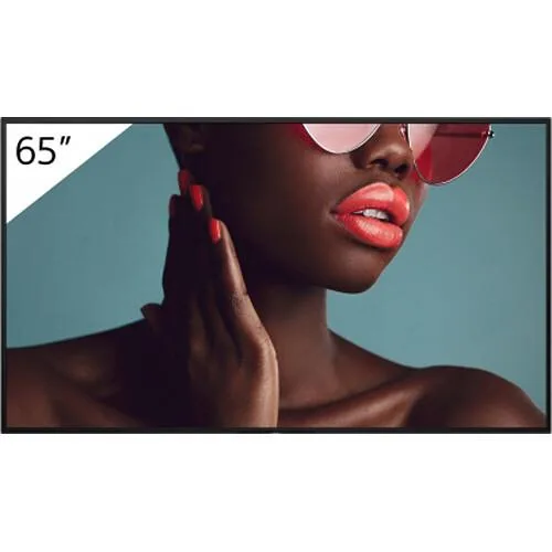 Sony 65 inch commercial display matte black finish landscape orientation