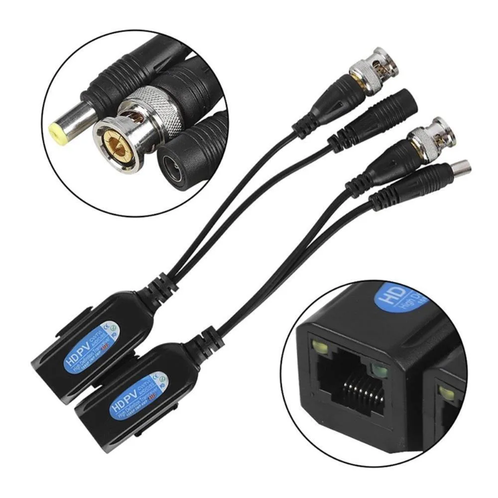Ruth's sister Ruth's sister CCTV BNC to CAT5e Video Power Balun Pair — product photo
