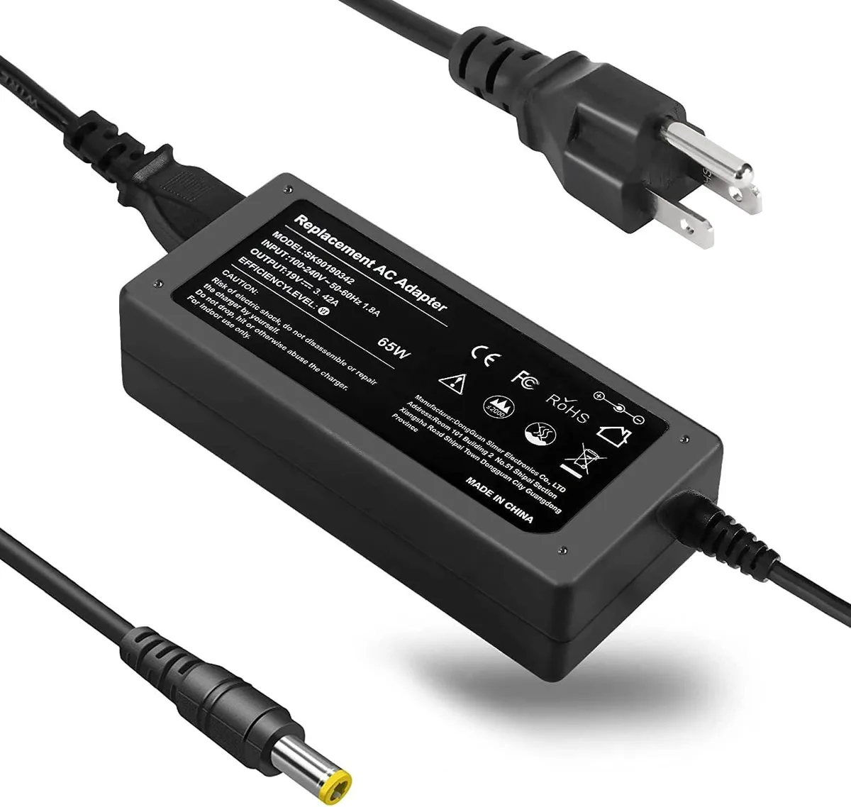 GCROWN GCROWN 19V 3.42A 65W AC Adapter 5.5*1.7mm — product photo