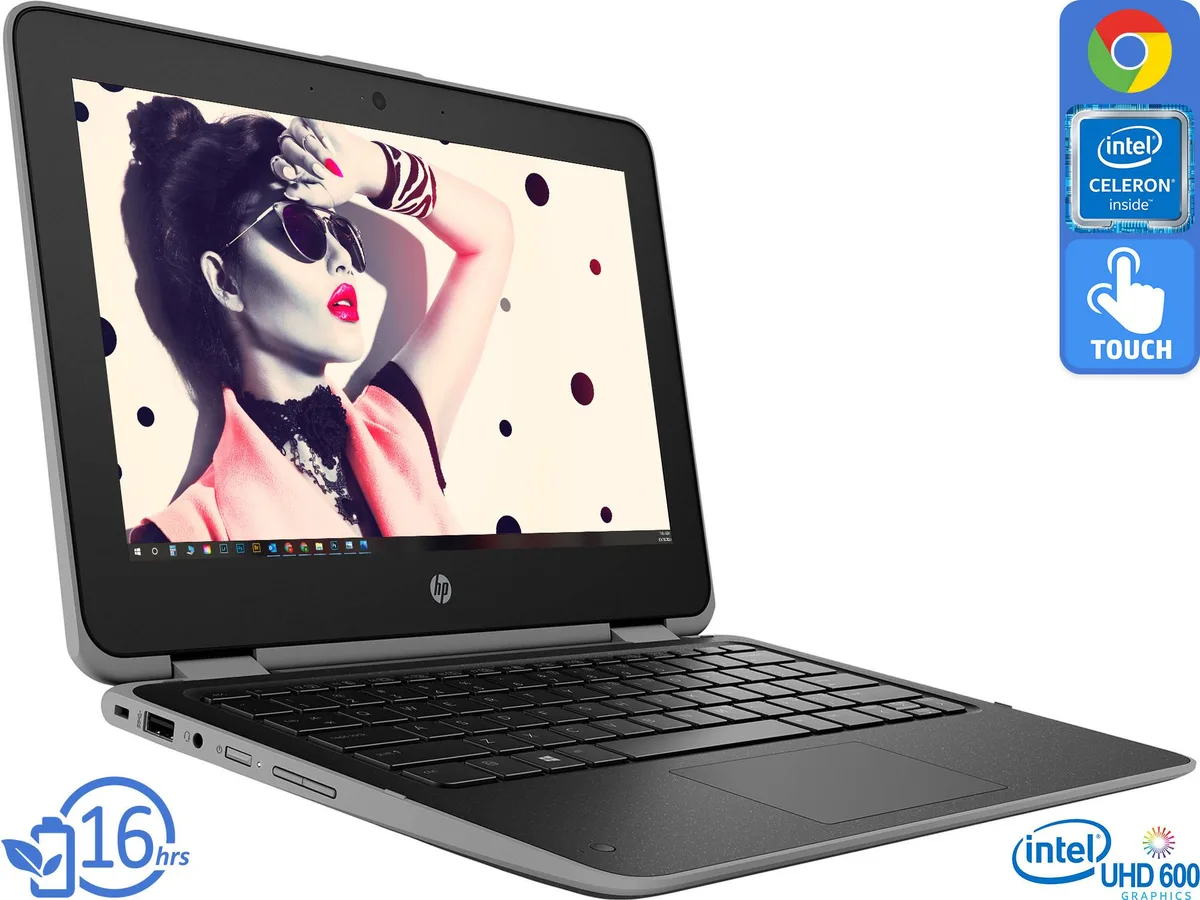 HP HP x360 11 G3 Chromebook laptop 11.6" touch 4GB 32GB Celeron N4020 Education Edition — product photo