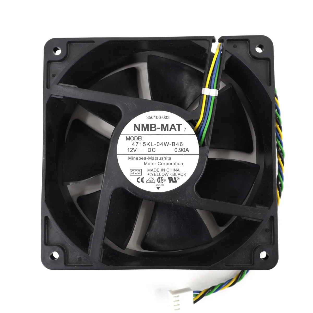 HP HP XW8200 System Fan 4715KL-04W-B46 120mm 4-Pin 12V 0.9A — product photo