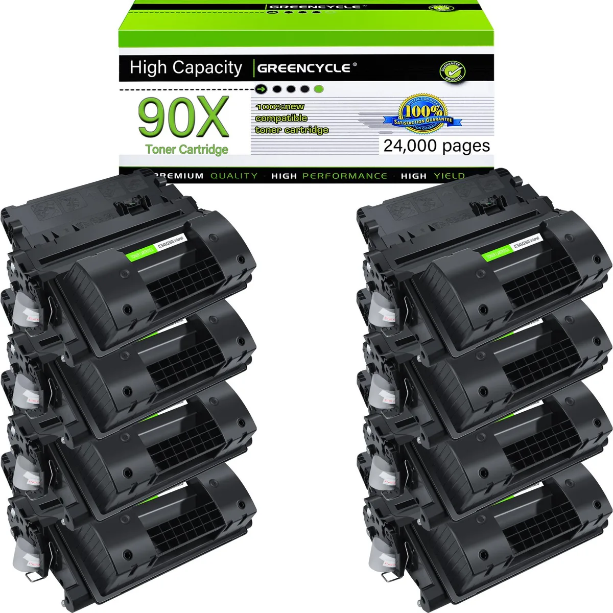 GREENCYCLE GREENCYCLE CE390X Toner Cartridge 8 Pack 25000 pages — product photo