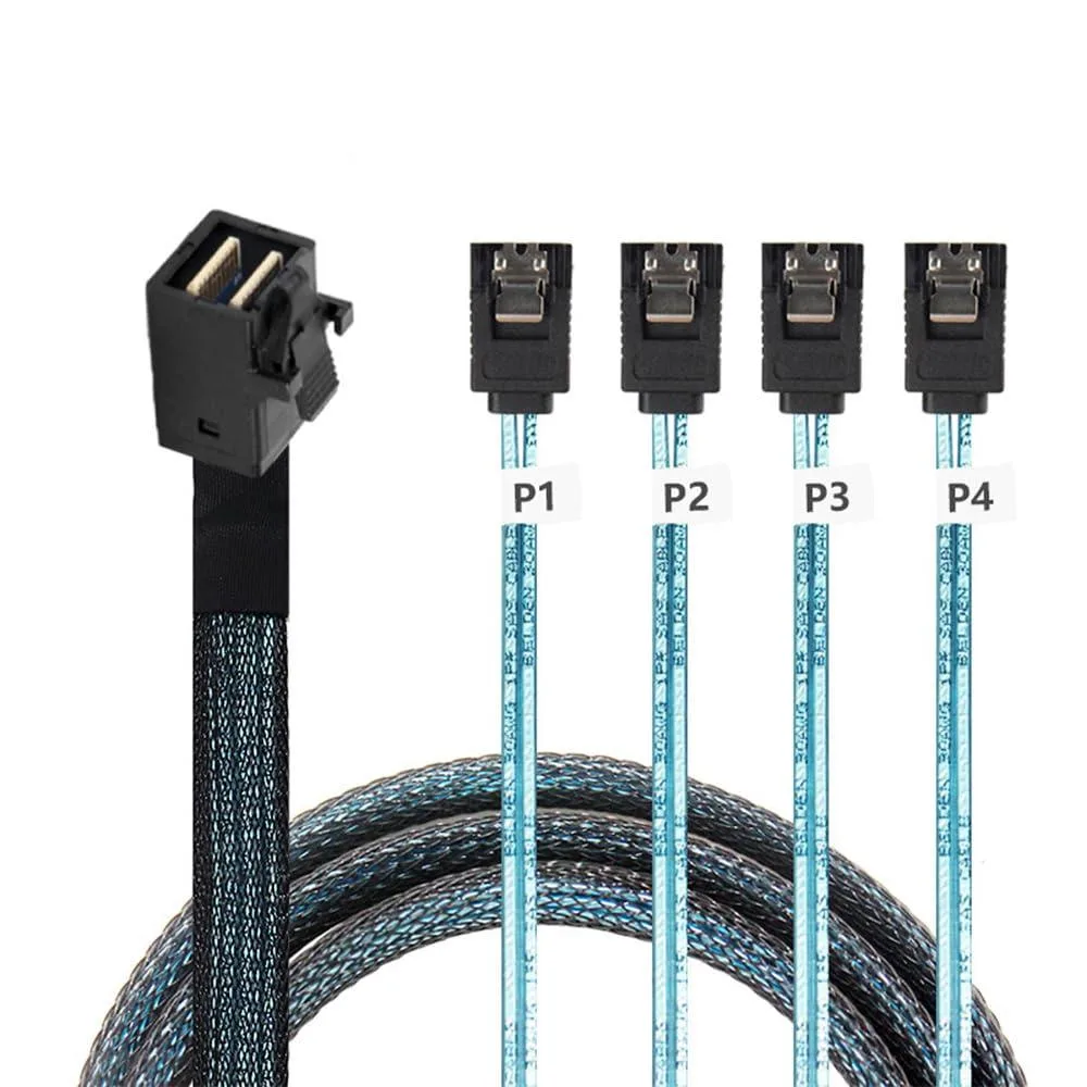 LORDWORLD LORDWORLD SFF-8643 to 4 SATA 7pin Cable 50cm — product photo