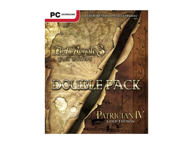 Kalypso Media Kalypso Media 35535 Port Royale 3 Gold + Patrician IV Gold Double Pack downloadable game — product photo