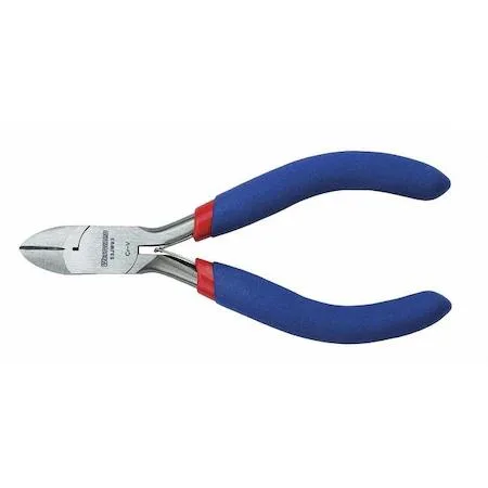 Westward 53JW93 precision diagonal cutting pliers with narrow nose and spring return grip