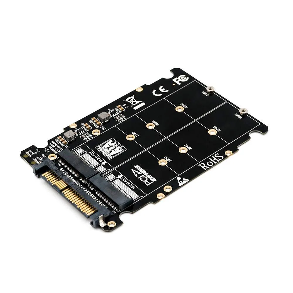 Vszerda Vszerda U2PCB M.2 Key M &amp; Key B to U.2 SFF-8639 Adapter 2280/2260/2242/2230 — product photo