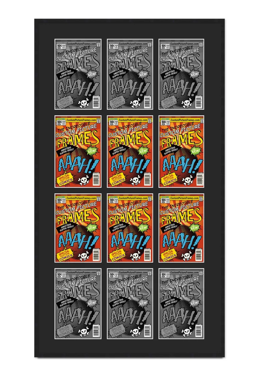 CustomPictureFrames.com CustomPictureFrames.com 12 Golden Age Comic Frame Black 29x50.5 — product photo