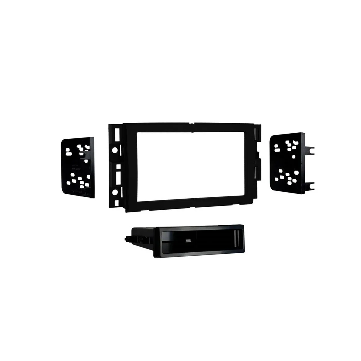 METRA METRA 99-3321B Single/Double DIN Matte Black Dash Kit with Pocket — product photo