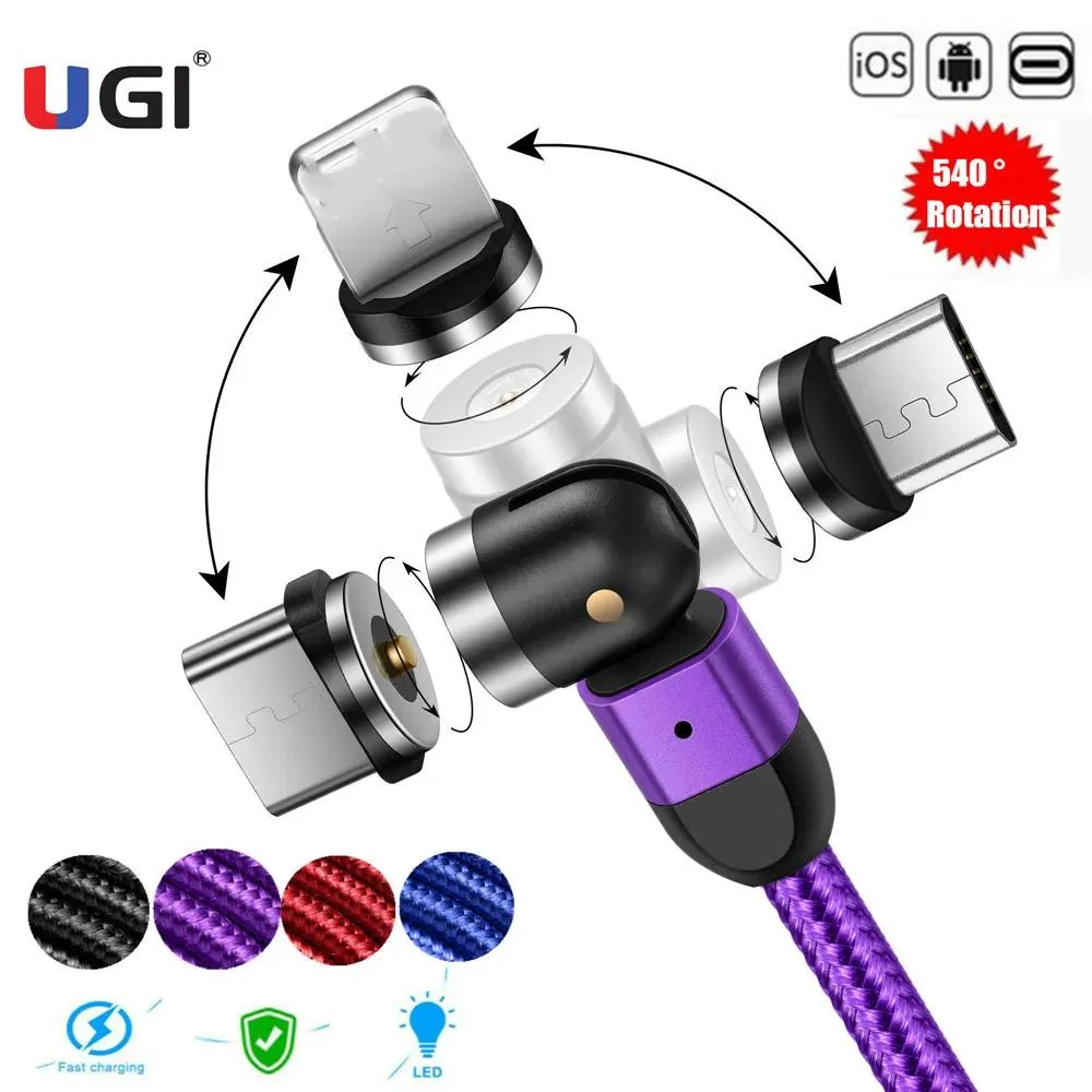 Hetai Tech Hetai Tech Magnetic USB Cable 1M 2M 3M Micro USB USB-A 2.4A — product photo