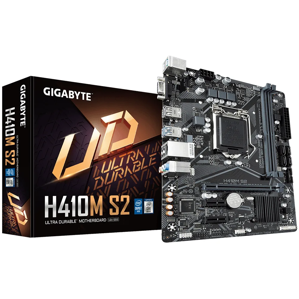 GIGABYTE GIGABYTE H410M S2 Durable Intel motherboard — product photo