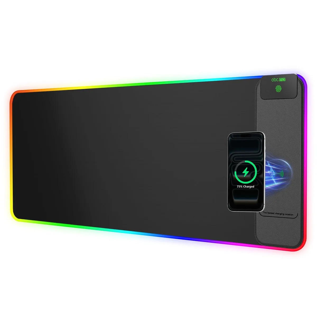 abc.mat HD103 Wireless Charging Mouse Pad RGB 31.5" x 11.8 — product photo