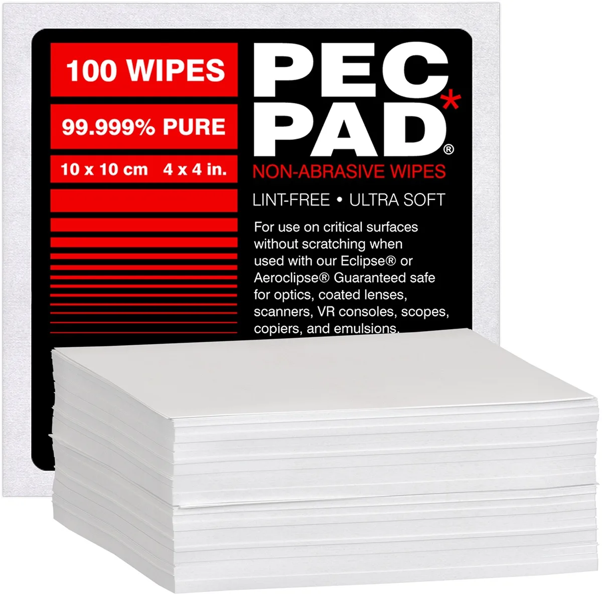 Photographic Solutions Photographic Solutions Pec*Pad Photowipes 100 Sheets 4x4" camera accessory — product photo