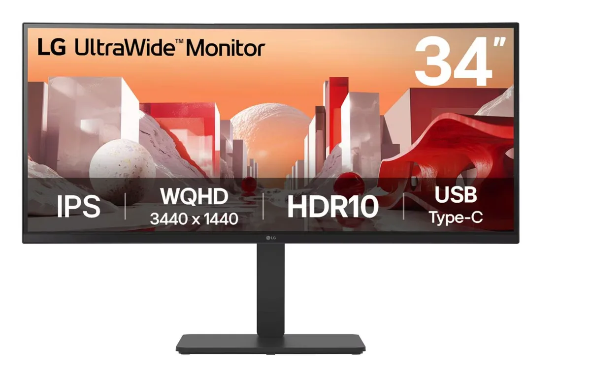 LG Electronics LG Electronics 34BA75QE-B 34" UltraWide QHD Curved IPS Monitor — product photo