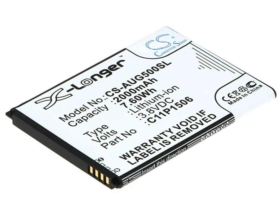 Cameron &amp; Co Cameron &amp; Co DS-CS-AUG500SL cell phone battery 3.8V 2000mAh 7.60Wh 73.55x55.40x4.70mm black — product photo