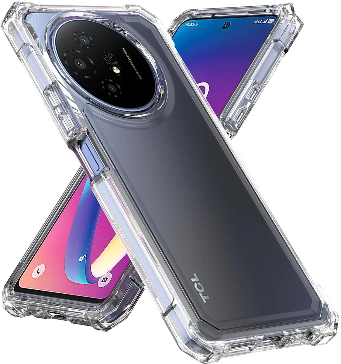 Nakedcellphone Nakedcellphone Clear Hybrid Case Anti-Shock TCL 60 XE NxtPaper 5G 2025 — product photo