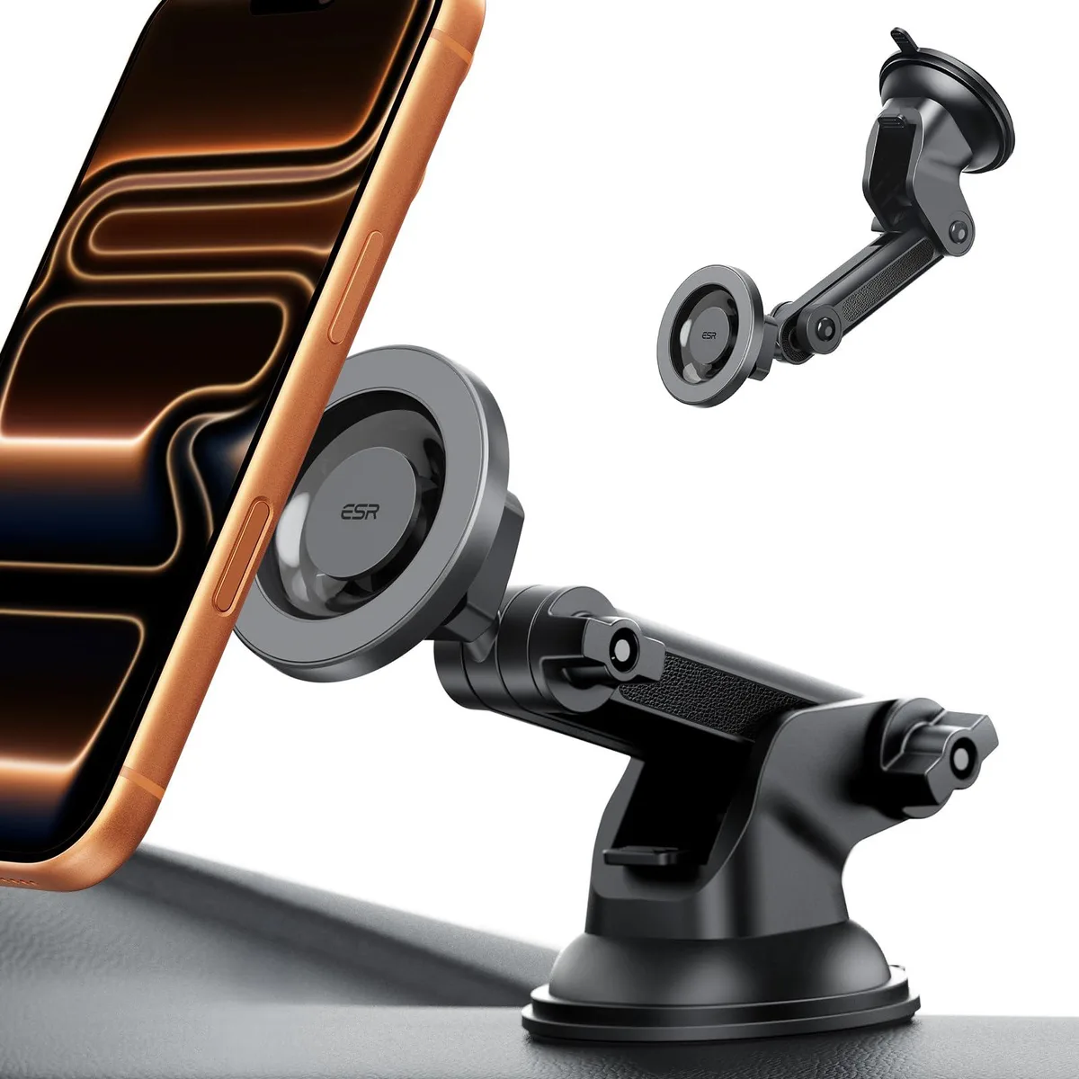  ESR 2B512 MagSafe Car Mount Metallic Grey — product photo
