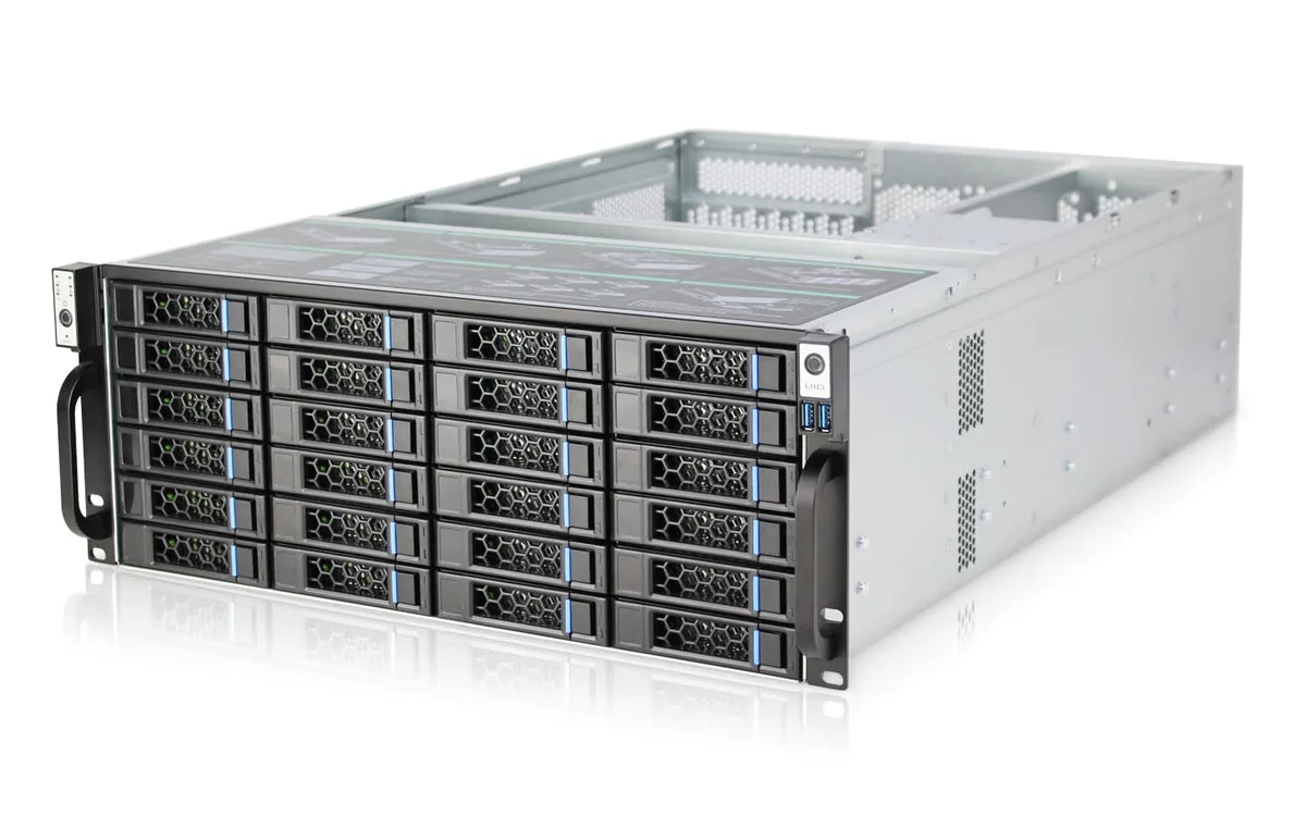 HOTCFWQ HOTCFWQ 24-Bay 4U Rackmount Server Chassis 12Gb/s Expander Backplane — product photo