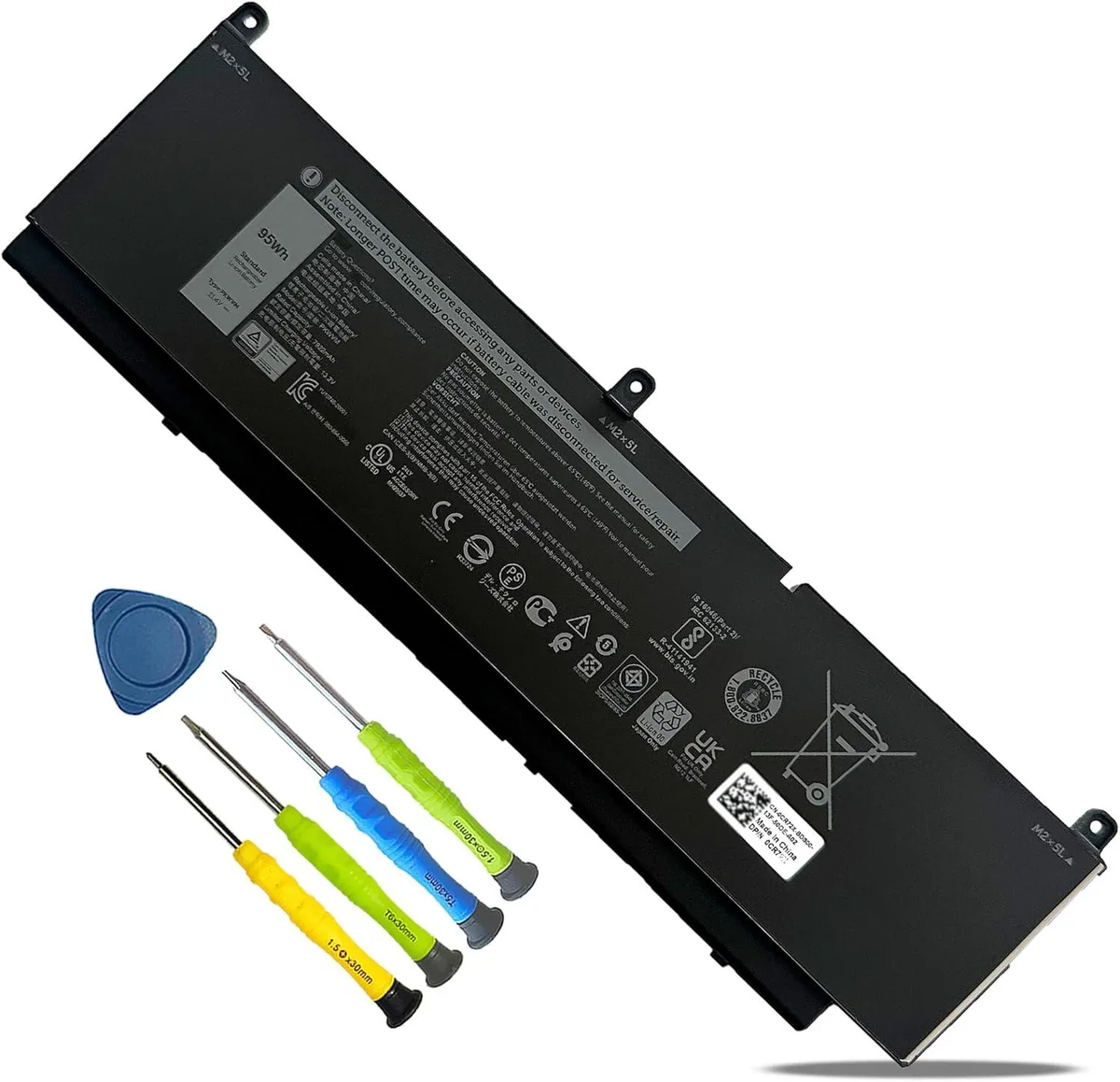 PISKEKAT PISKEKAT PKWVM 11.4V 7922mAh 95Wh 6-cell laptop battery for Dell Precision 7550 7560 7750 7760 — product photo