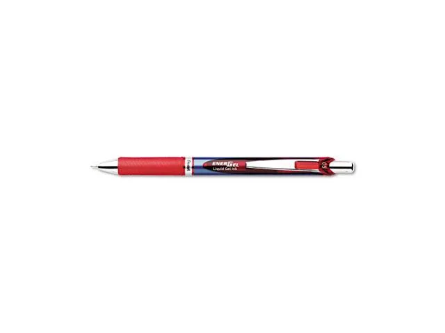 Pentel of America, Ltd. Pentel of America, Ltd. BLN75B EnerGel RTX Retractable Gel Pen, Red Ink, Micro Needle — product photo