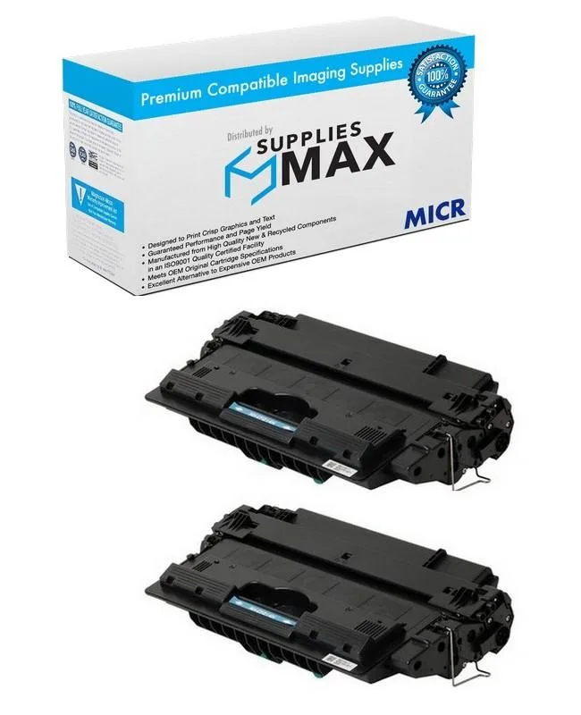 SuppliesMax SuppliesMax HP CF214XD-MICR toner cartridge 2-pack 17500 pages — product photo
