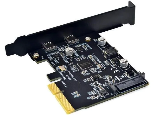 LORDWORLD LORDWORLD PCIe x4 to Dual USB-C 3.2 Gen 2 10 Gbps Adapter ASM3142 — product photo